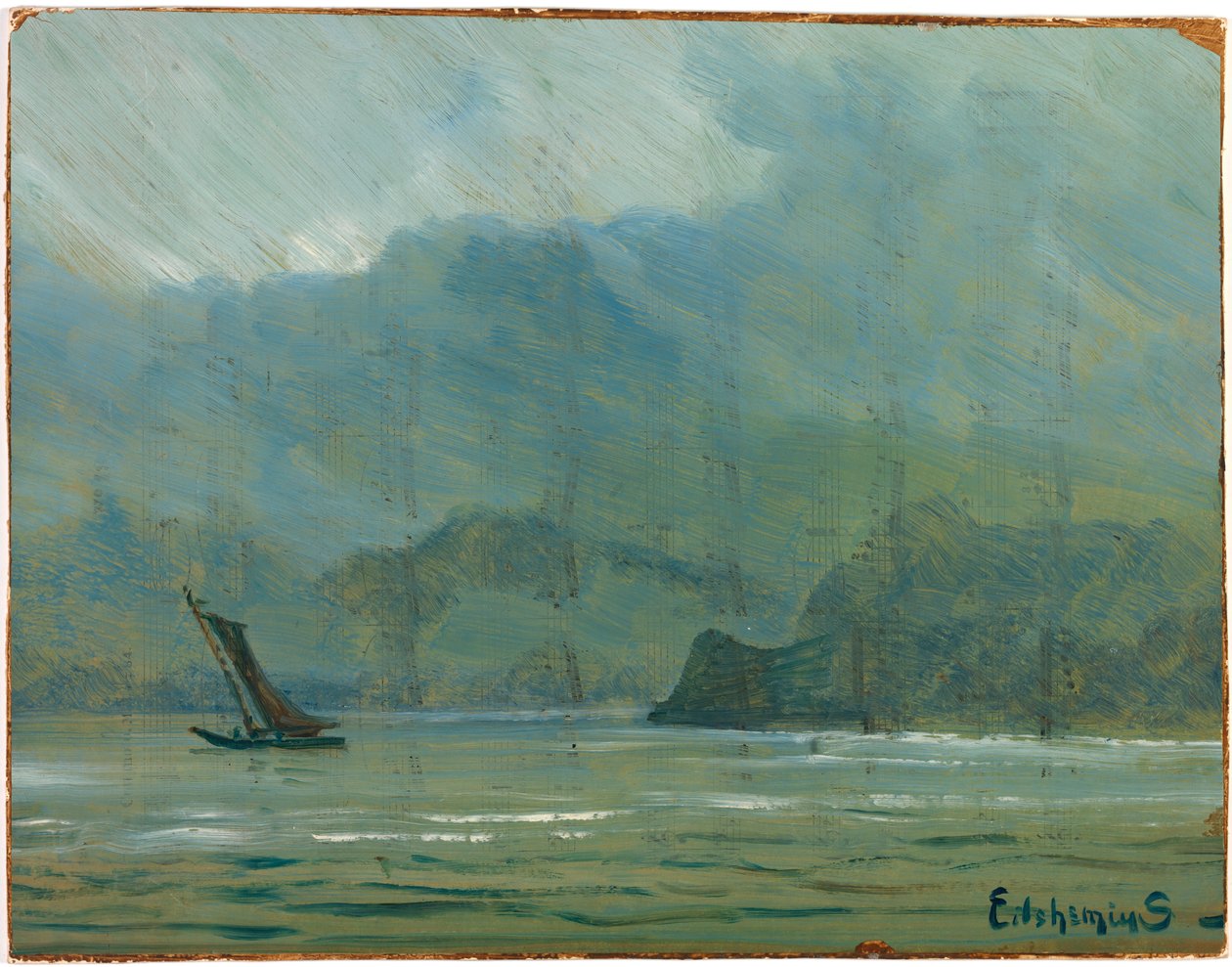 Hellblaue Landschaft, n.d. von Louis Michel Eilshemius