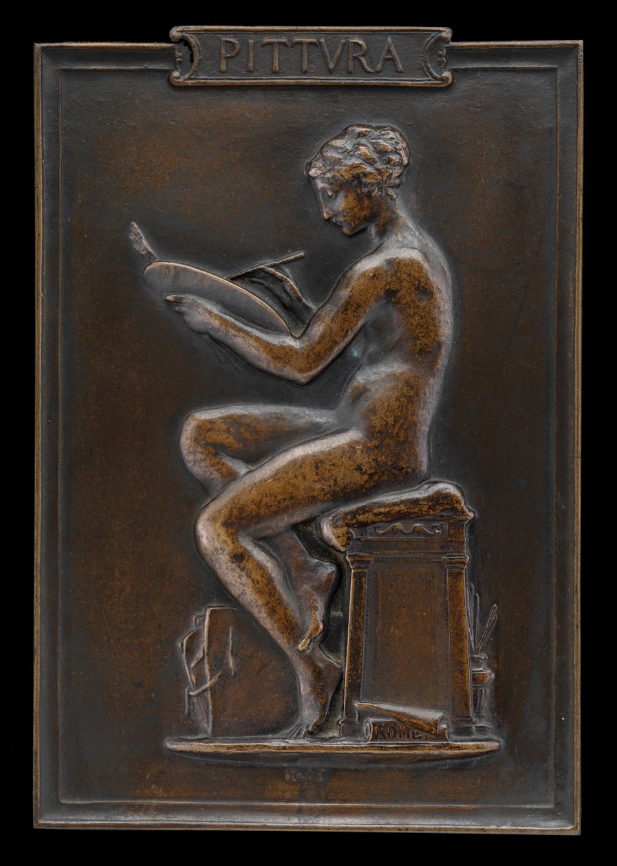 Malerei Pittura, 1879 von Louis Oscar Roty