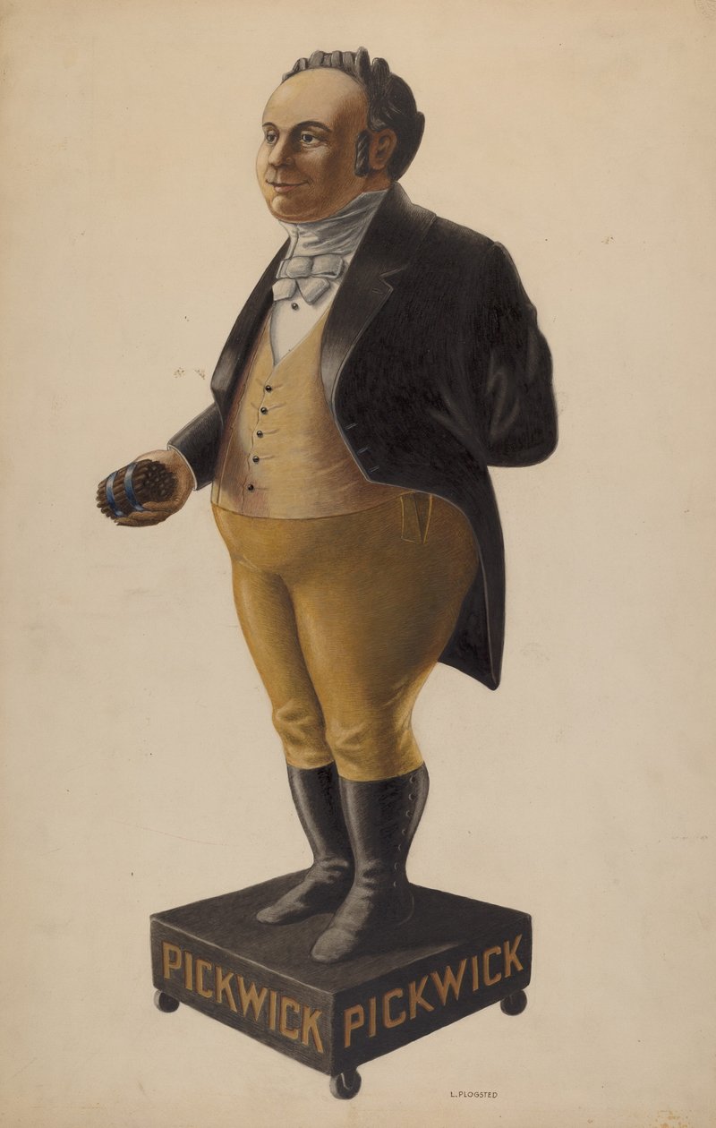 Zigarrenladenfigur, ca. 1938 von Louis Plogsted