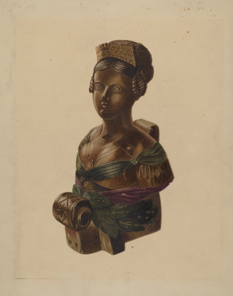 Galionsfigur, ca. 1937 von Louis Plogsted