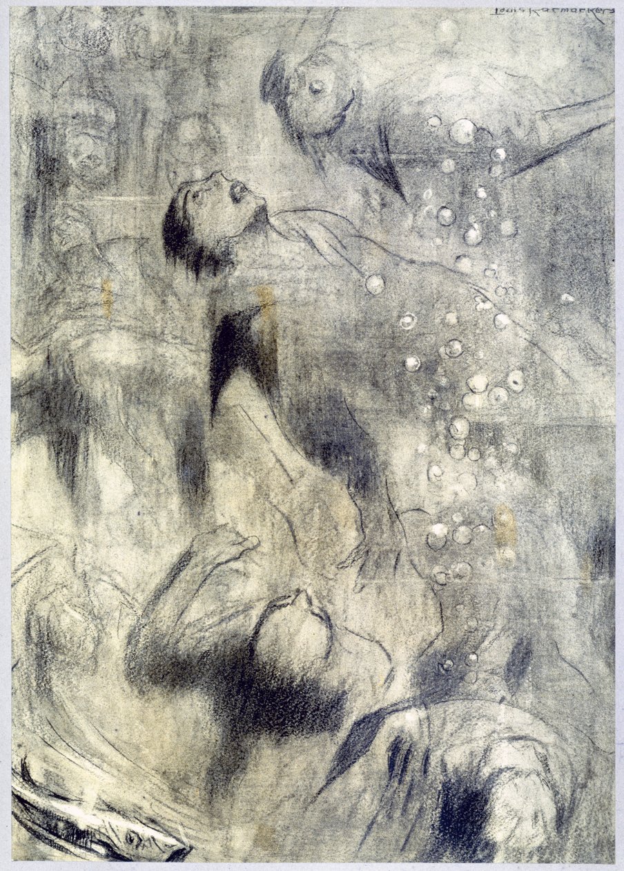 Die Seemine, 1916 von Louis Raemaekers
