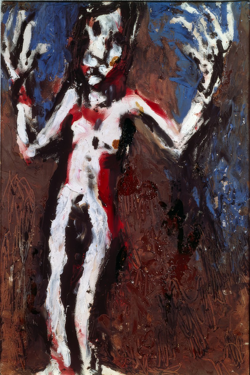 Figur mit erhobenen Armen von Louis Soutter