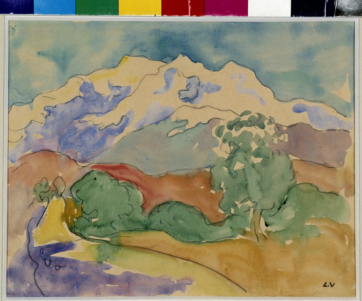 Der Berg Sainte Victoire von Louis Valtat