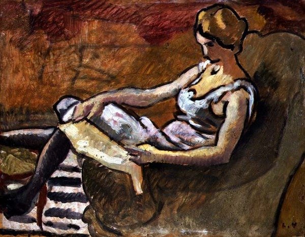 Der Denker, ca. 1916 von Louis Valtat