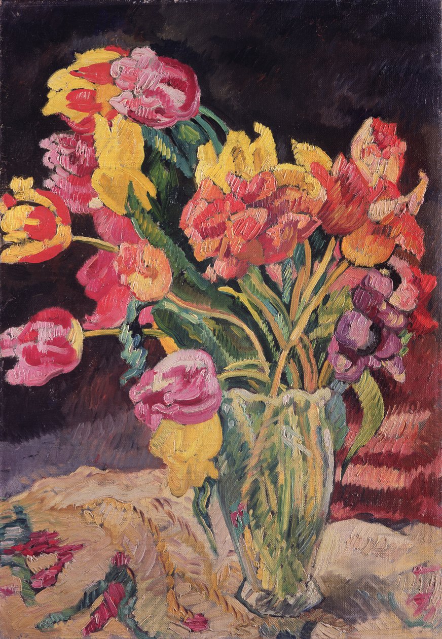 Vase mit Tulpen von Louis Valtat