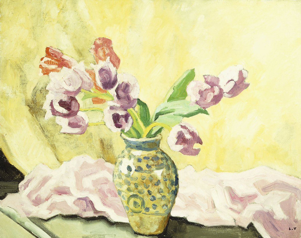 Vase mit Tulpen von Louis Valtat