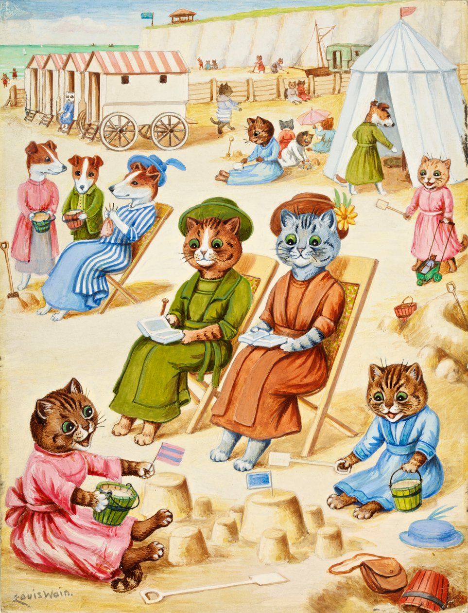 Ferienzeit von Louis Wain