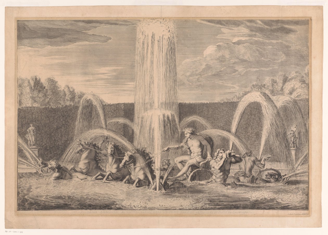Apolloteich im Garten von Versailles von Louis de Châtillon