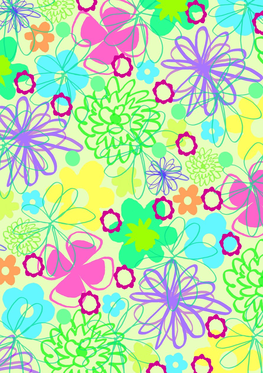 Grafische Blumen von Louisa Hereford