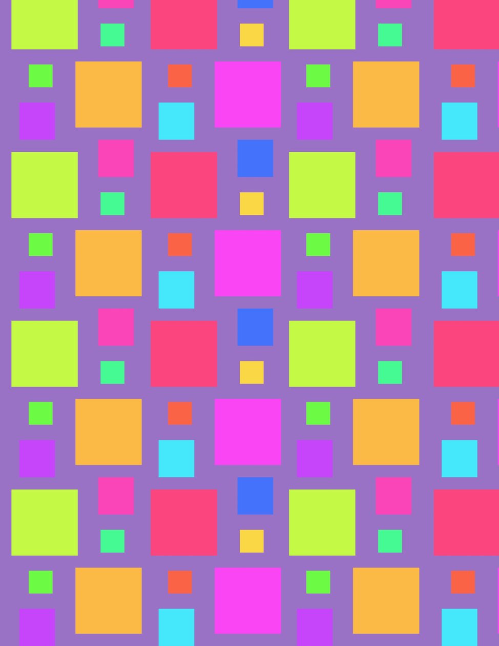 Bunte Quadrate, 2011 von Louisa Hereford