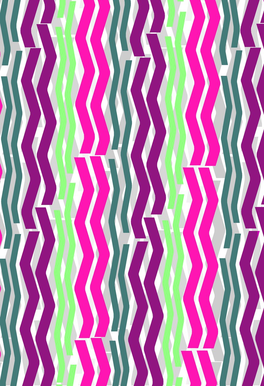 Zickzack-Streifen, 2014, Digitale Medien von Louisa Hereford