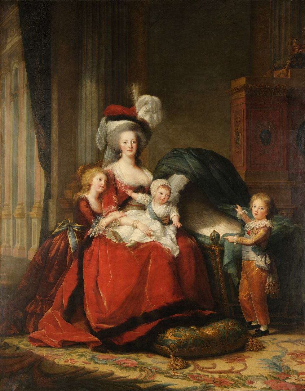 Marie-Antoinette de Lorraine-Habsbourg, Königin von Frankreich und ihre Kinder von Elisabeth Louise Vigee Lebrun