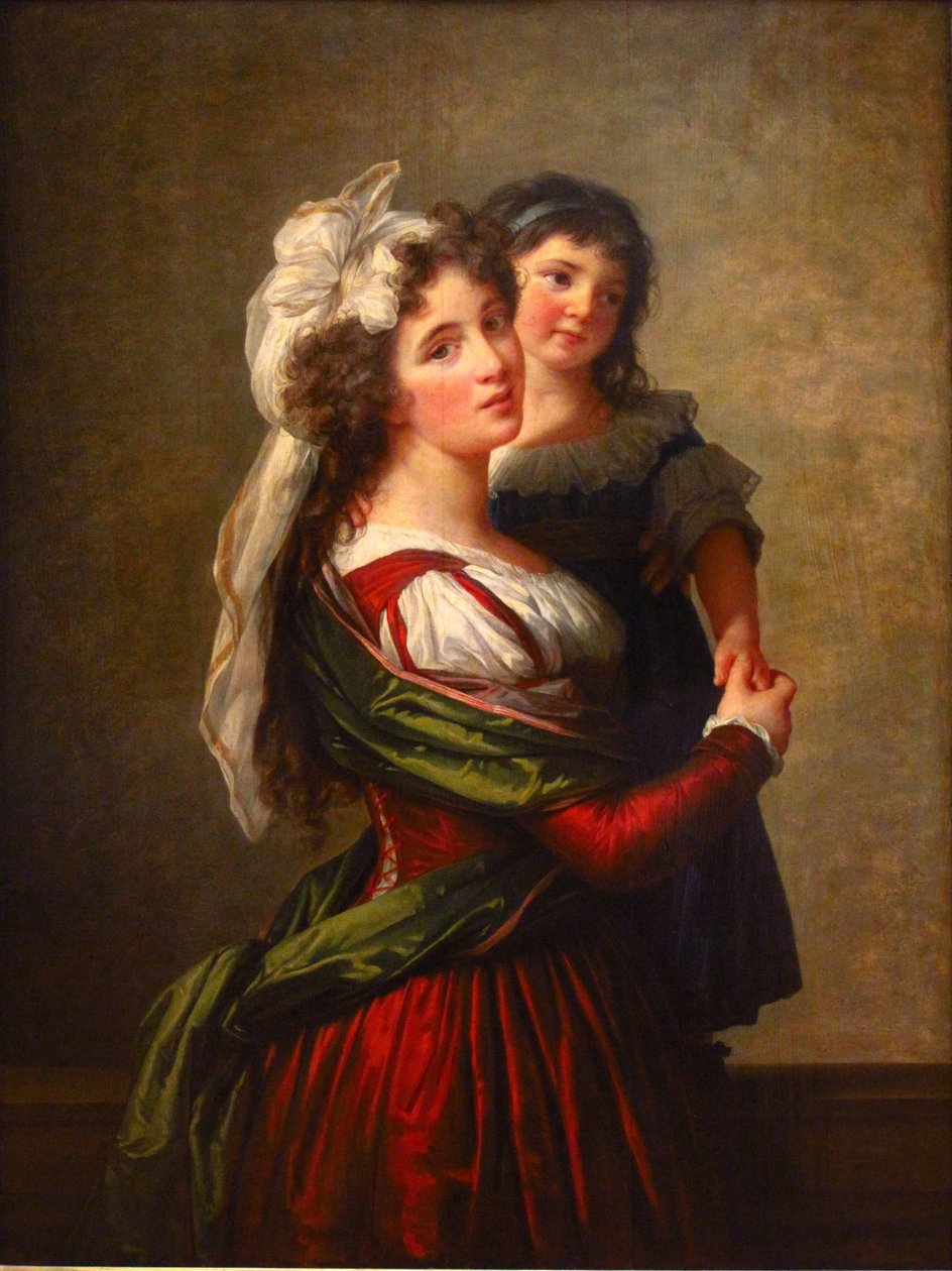 Madame Rousseau und ihre Tochter von Elisabeth Louise Vigee Lebrun