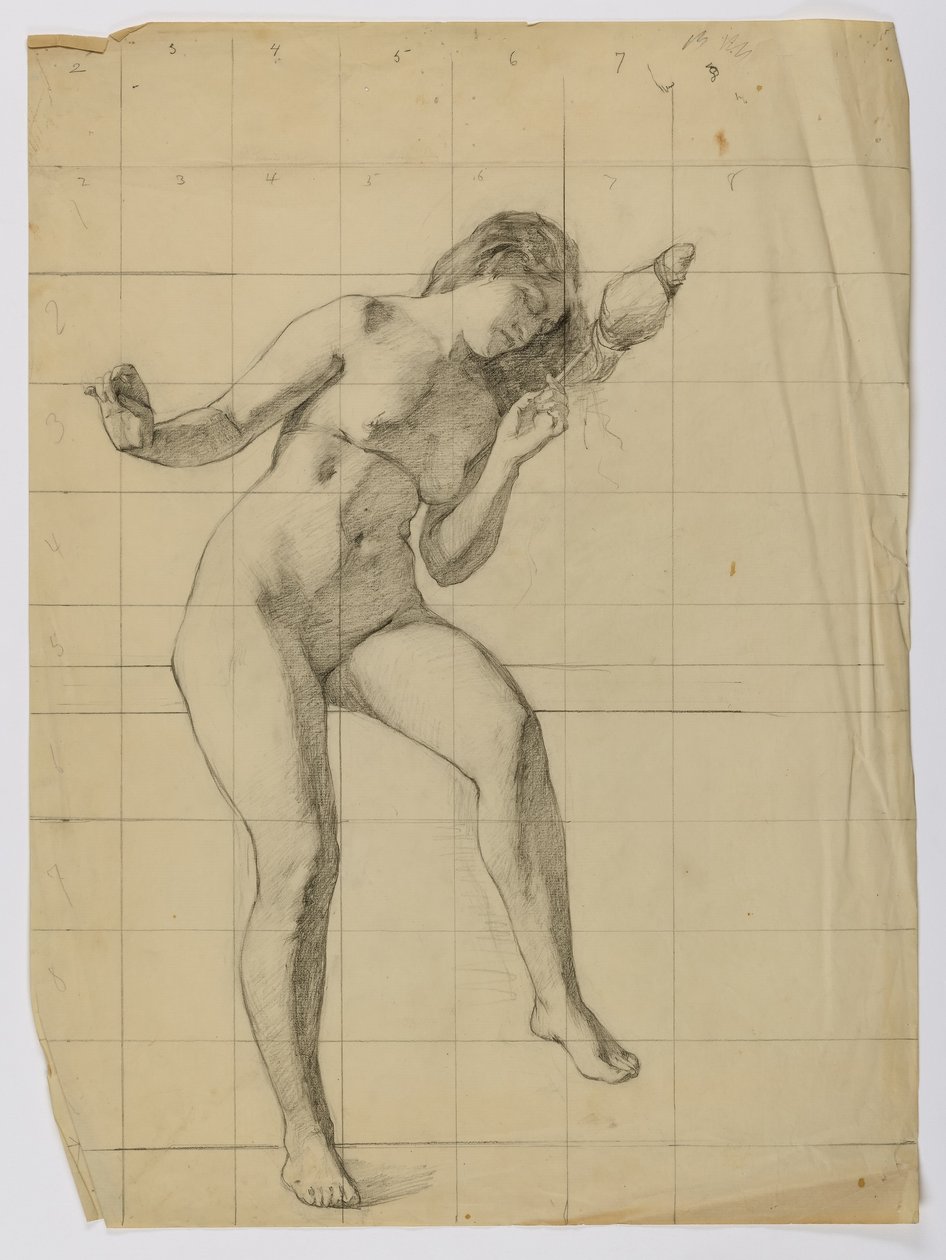 Ohne Titel (nackte weibliche Figur) von Louise Cox