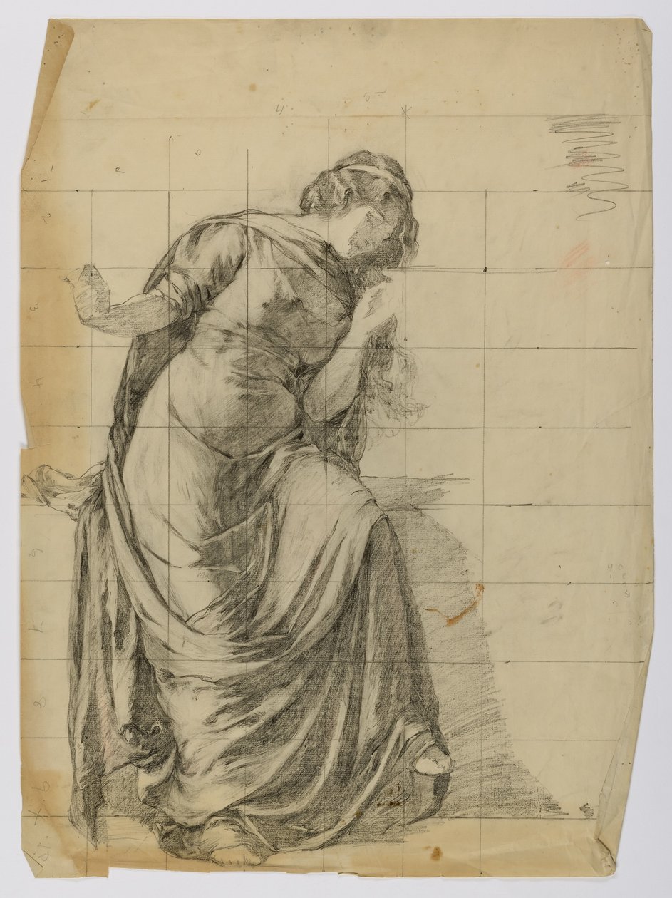 Ohne Titel (Verhüllte weibliche Figur) von Louise Cox