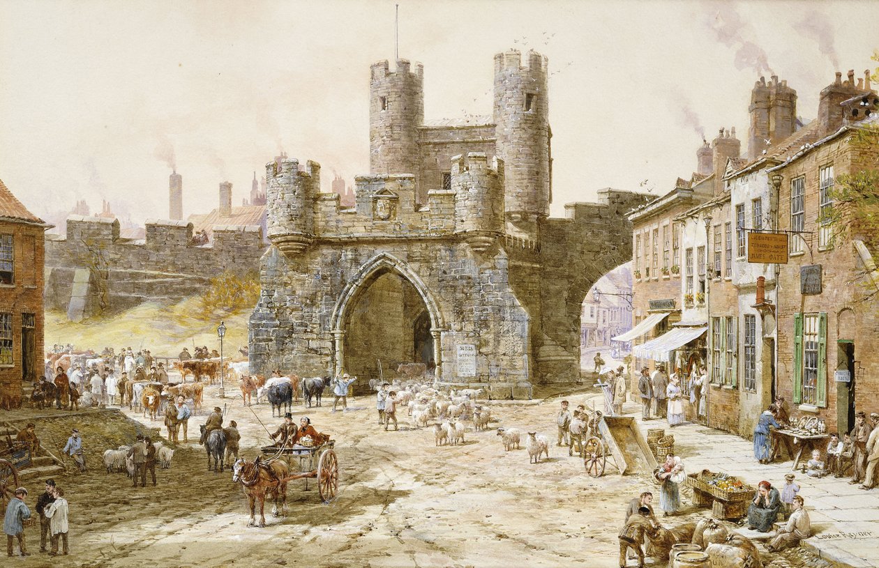 Walgate Bar, York von Louise Ingram Rayner