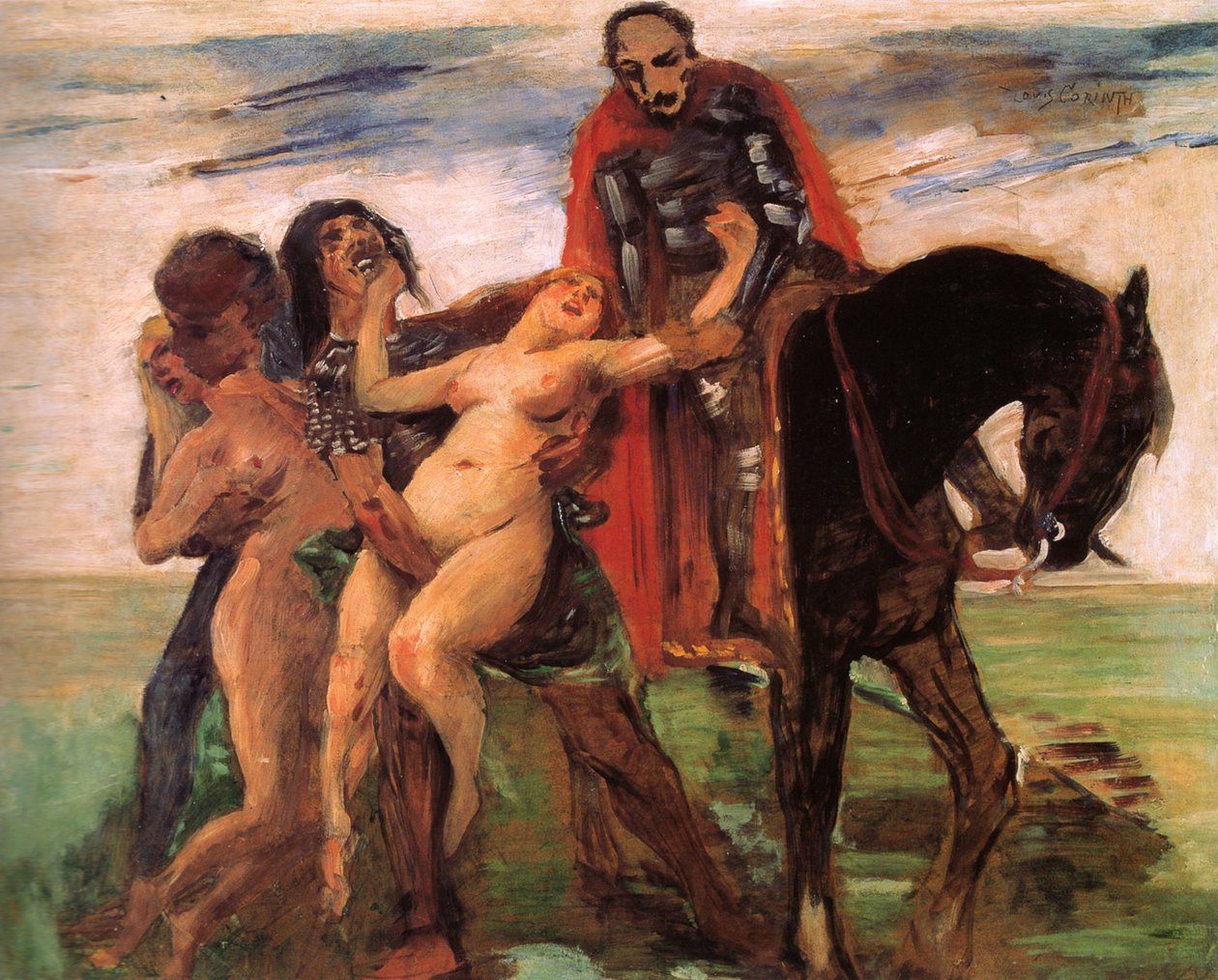 Frauenraub (Entwurf) von Lovis Corinth