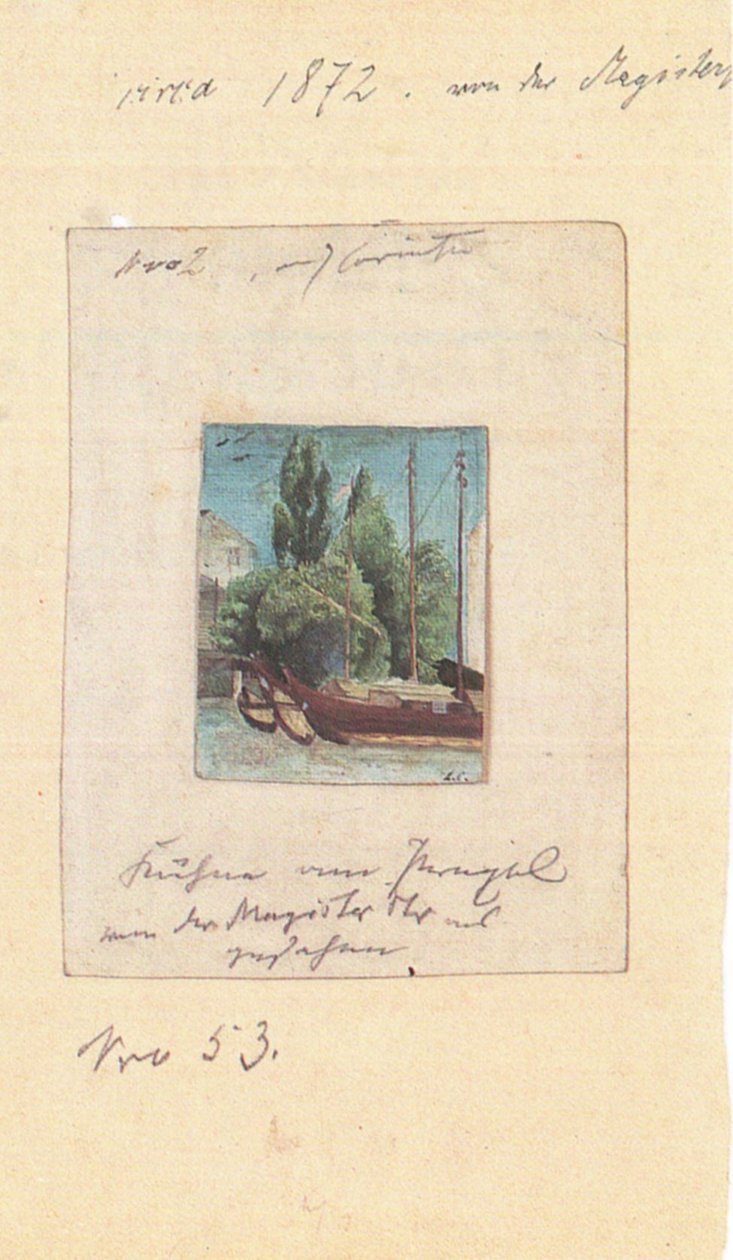Boote am Pregel von Lovis Corinth
