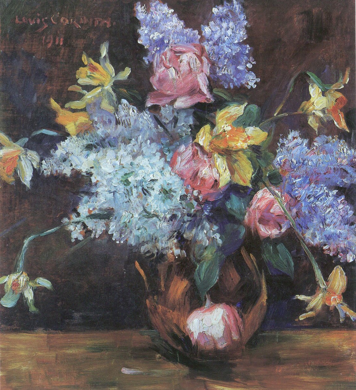 Rosen, Flieder und Osterglocken von Lovis Corinth