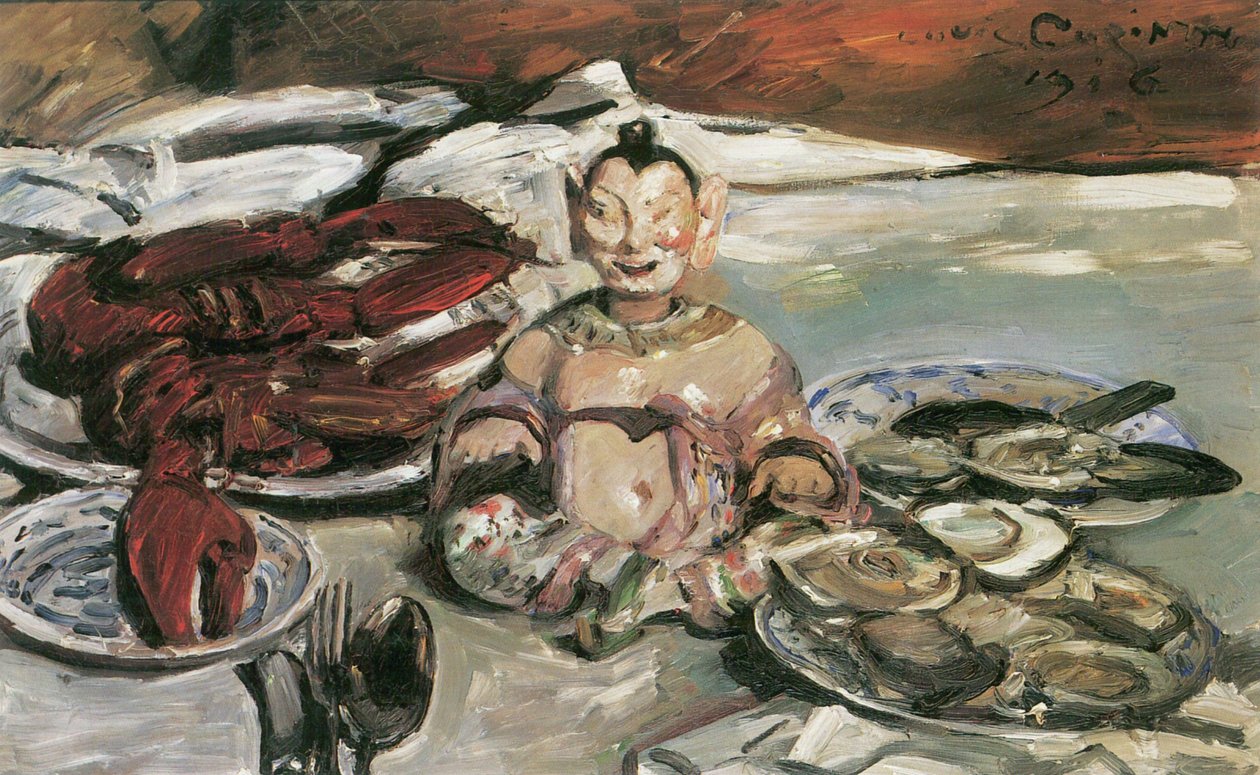 Stillleben mit Pagoden von Lovis Corinth