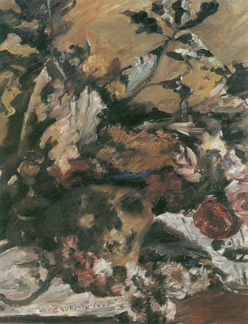 Totenkopf mit Eichenlaub von Lovis Corinth