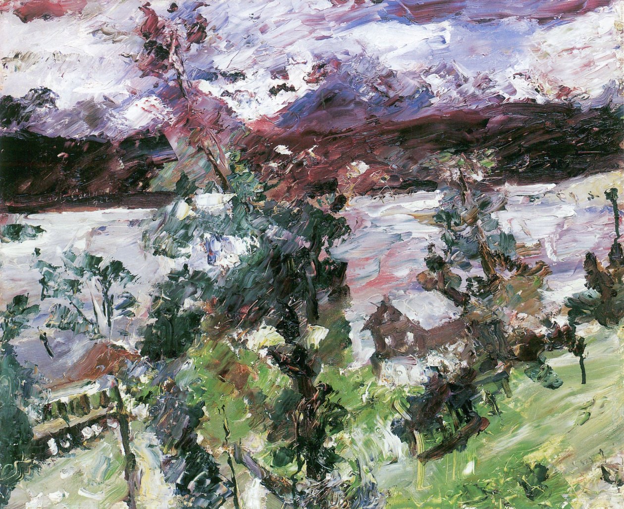 Walchensee, Neuschnee von Lovis Corinth