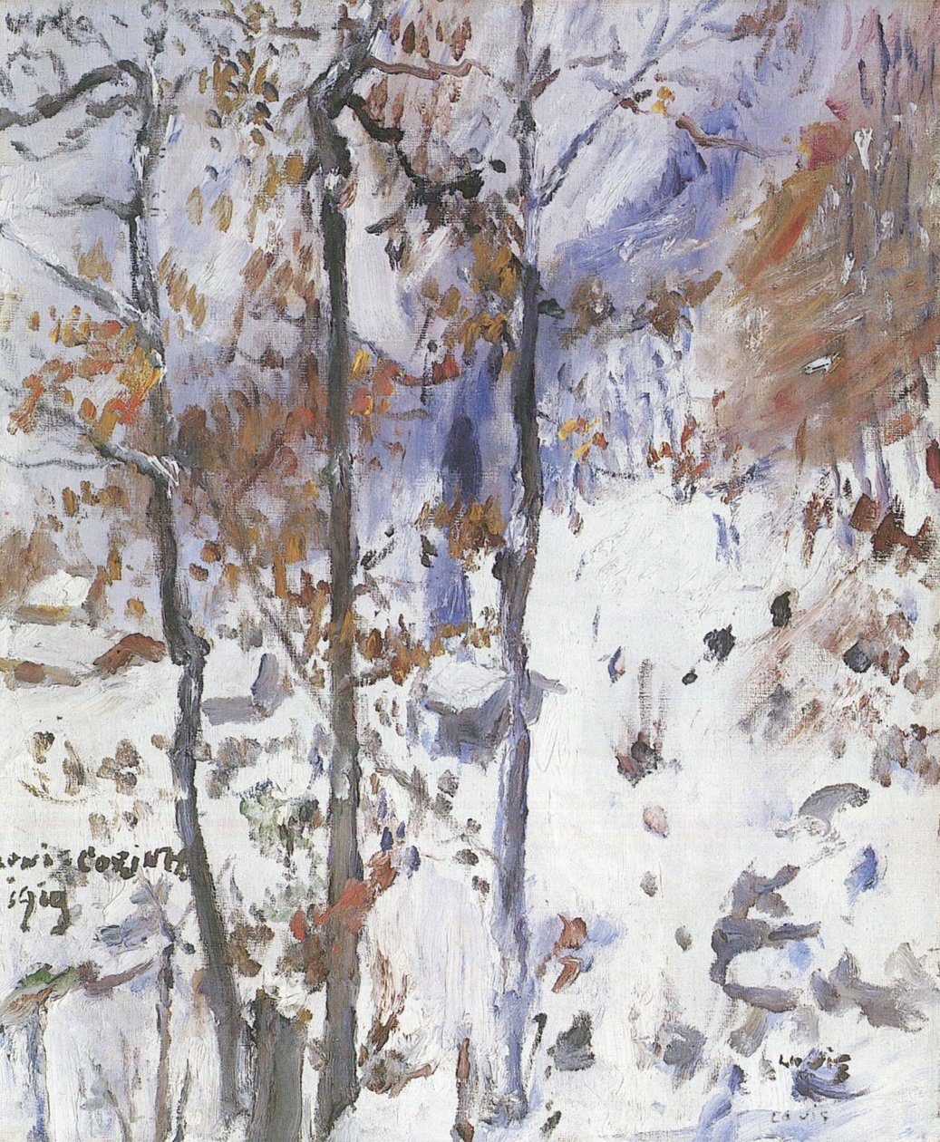 Walchensee, Schneelandschaft von Lovis Corinth
