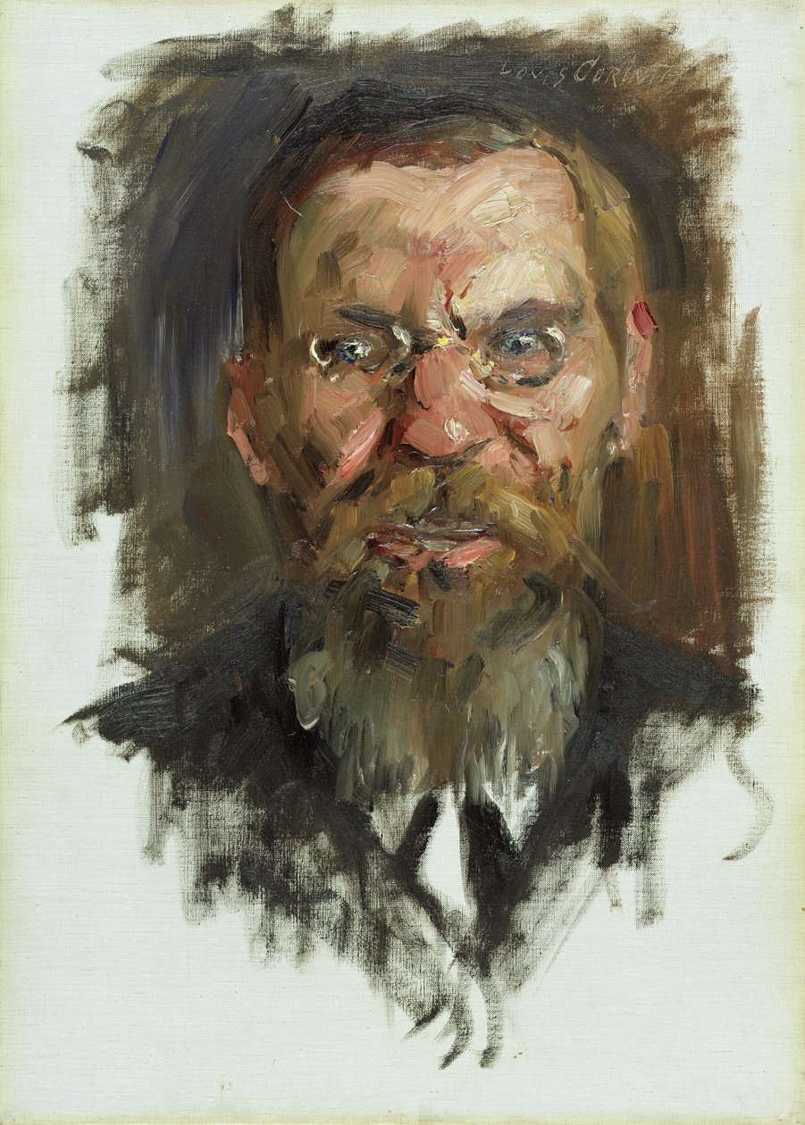 Studie für ein Porträt von Professor Dr. Eduard Meyer, 1910 von Lovis Corinth