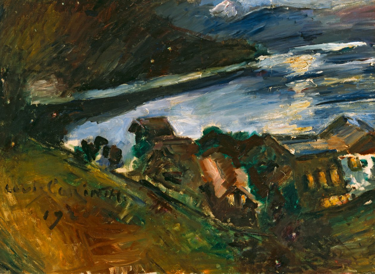 Der Walchensee bei Mondschein von Lovis Corinth