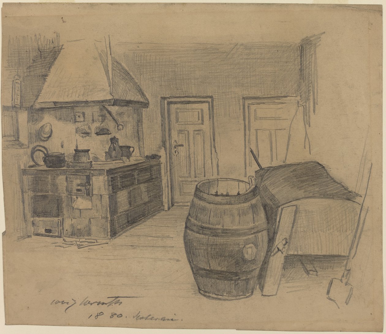 Innenraum von Lovis Corinth