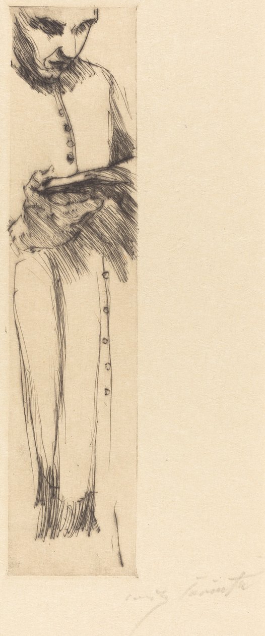 Lesender Mönch von Lovis Corinth