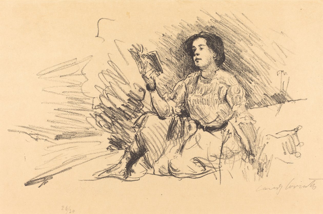 Lesendes Mädchen von Lovis Corinth