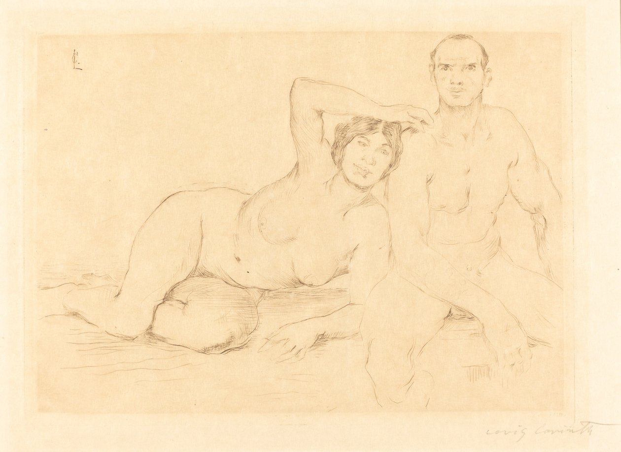 Zwei Menschen von Lovis Corinth