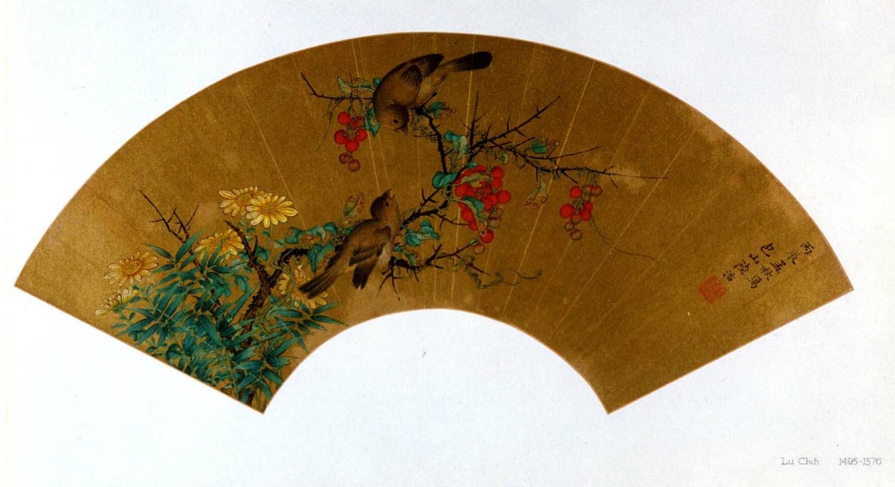 Vögel, Beeren und Blumen von Lu Zhi