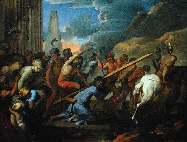 Das Tragen des Kreuzes, ca. 1640 von Lubin Baugin