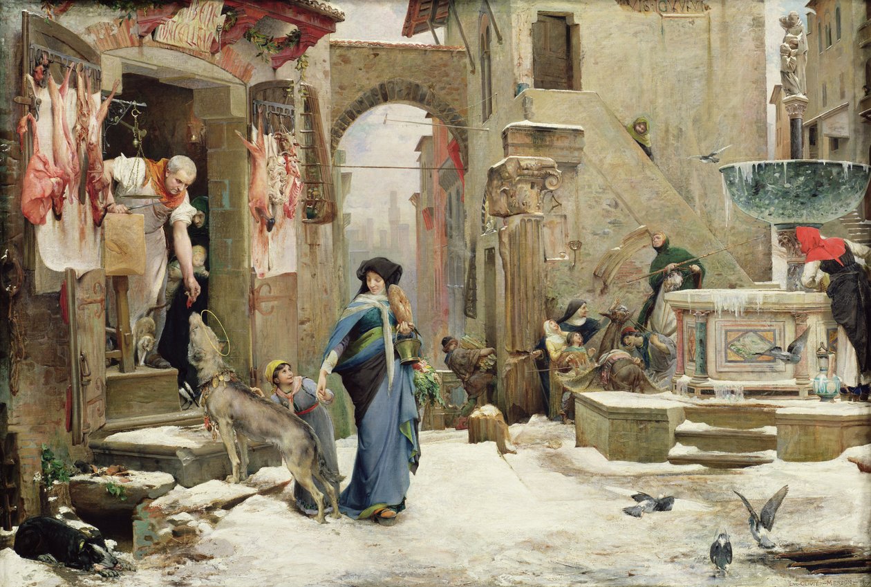 Der Wolf von Gubbio, 1877 von Luc Oliver Merson