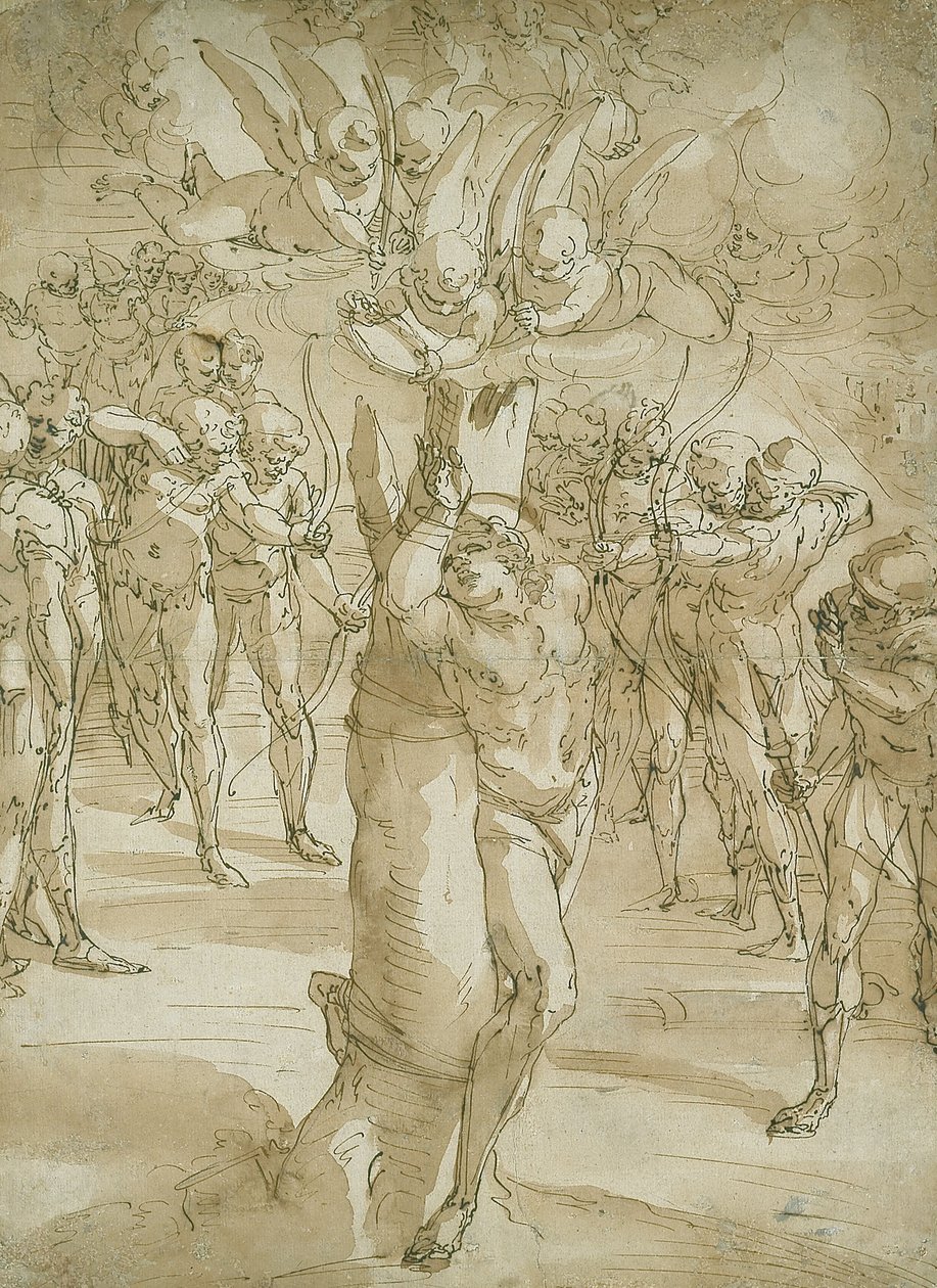 Das Martyrium des Heiligen Sebastian von Luca Cambiaso