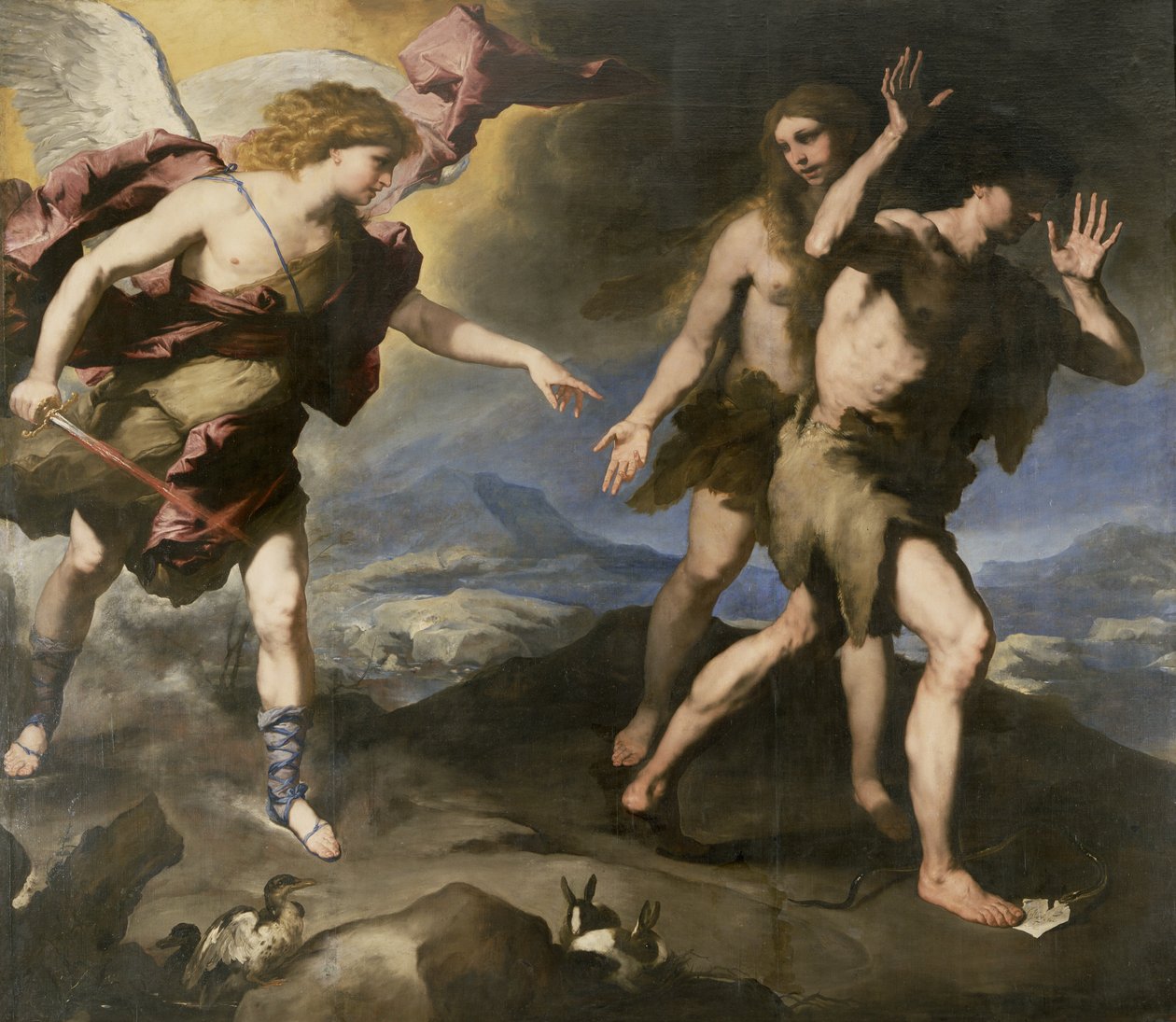 Vertreibung aus dem Paradies von Luca Giordano