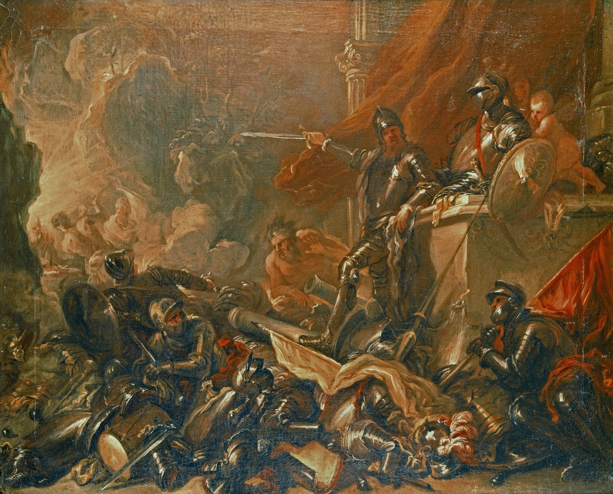 Vulkans Schmiede von Luca Giordano