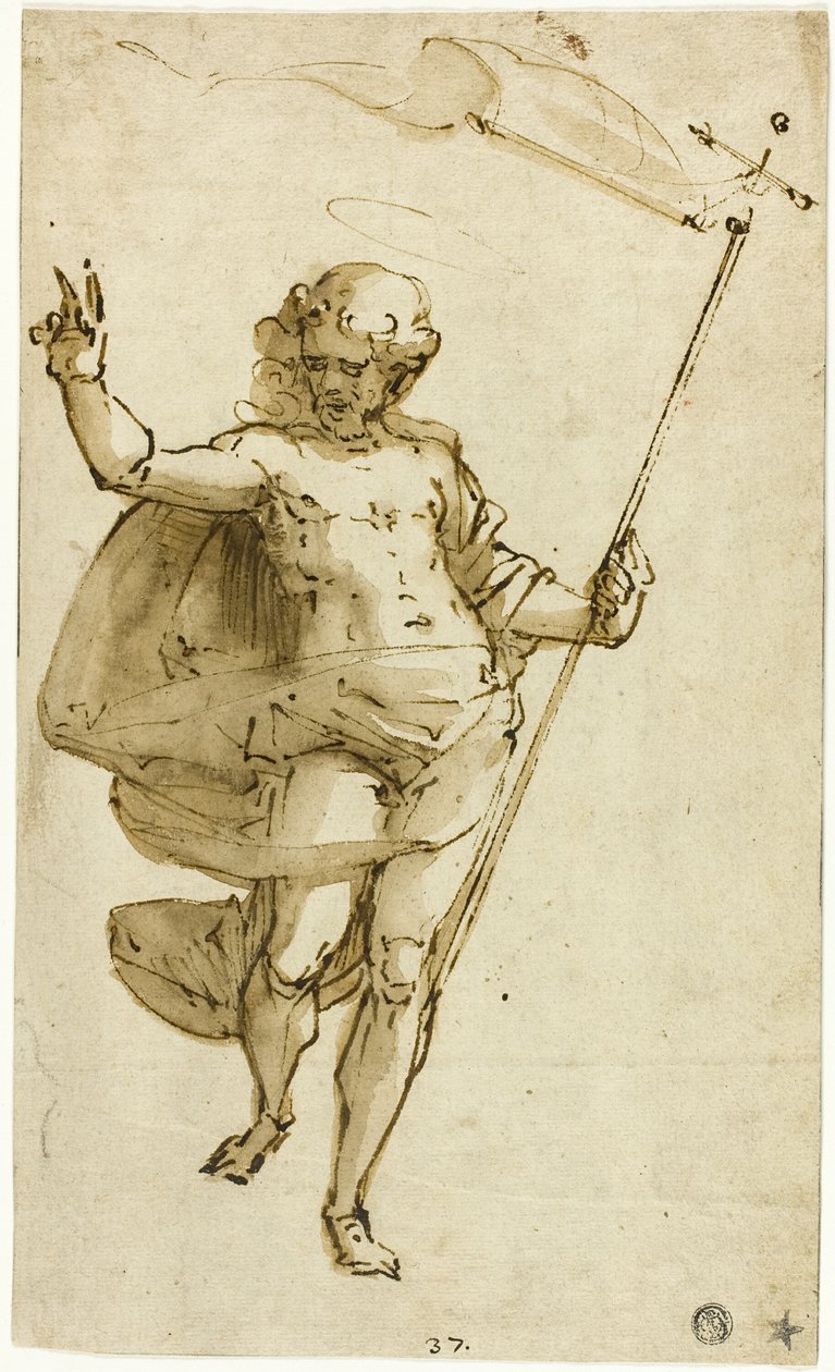 Auferstandener Christus von Luca Cambiaso