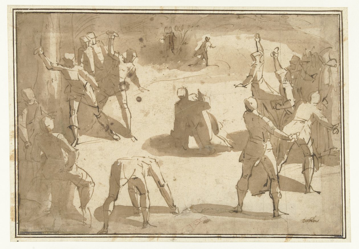Steinigung des Stephanus von Luca Cambiaso