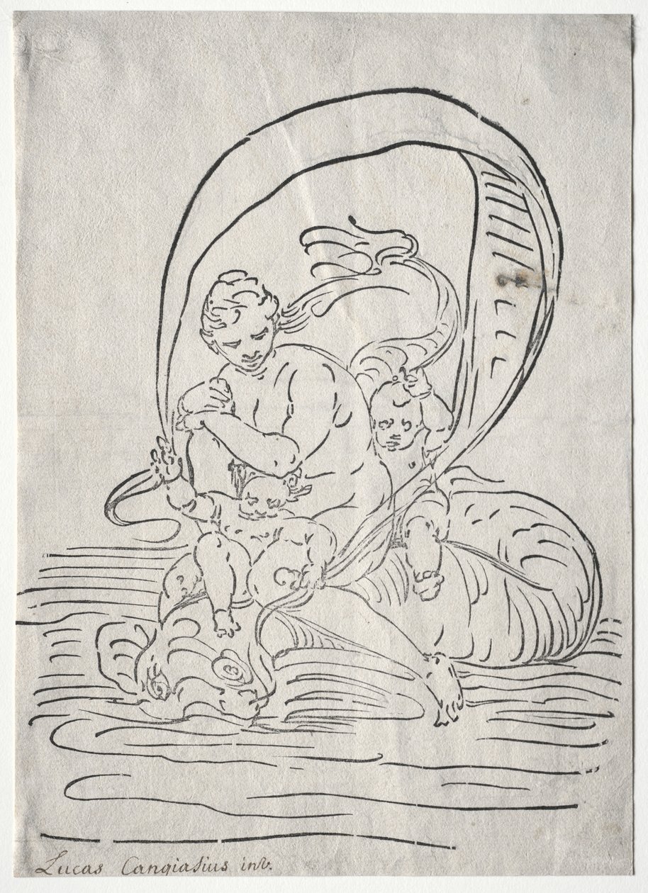 Der Triumph der Amphitrite von Luca Cambiaso