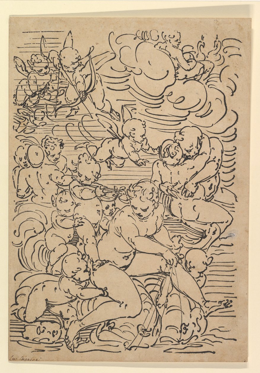 Der Triumph der Amphitrite von Luca Cambiaso