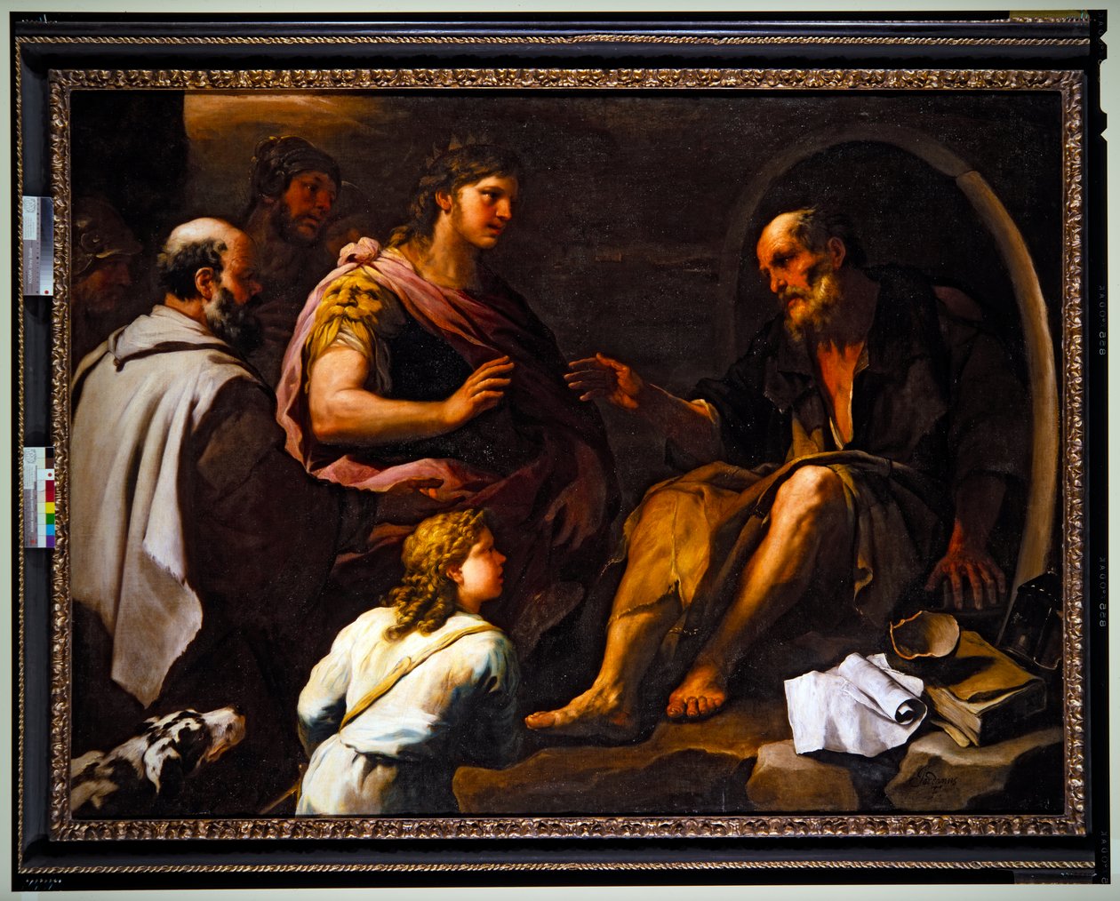 Alexander und Diogenes von Luca Giordano