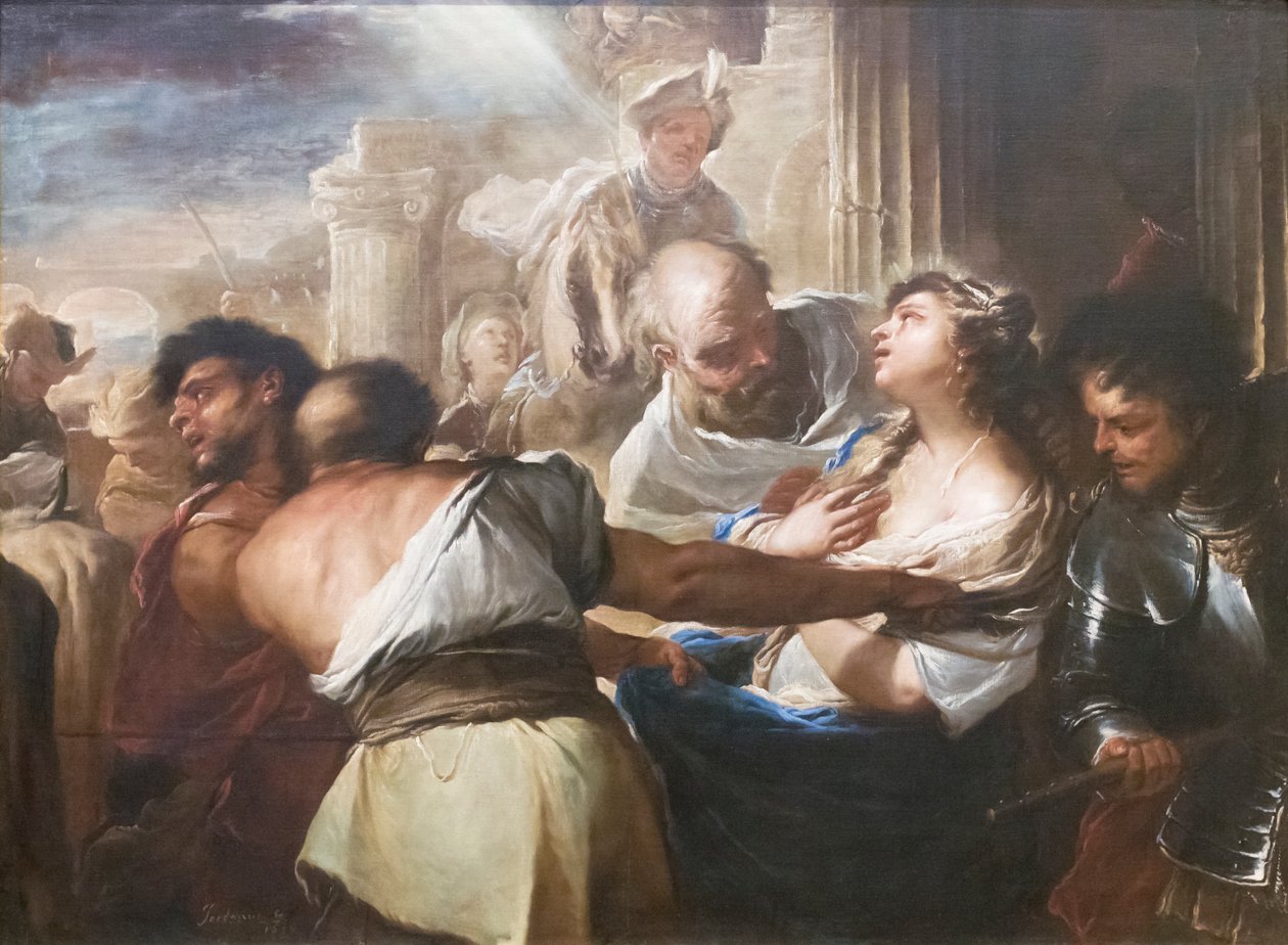 Das Martyrium der heiligen Lucia von Luca Giordano