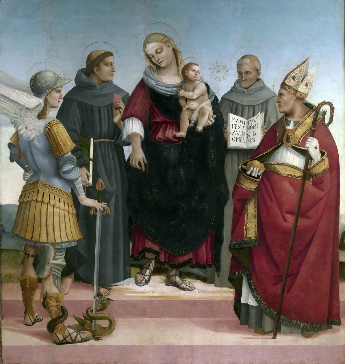 Heilige Konversation, ca. 1510-1515 von Luca Signorelli