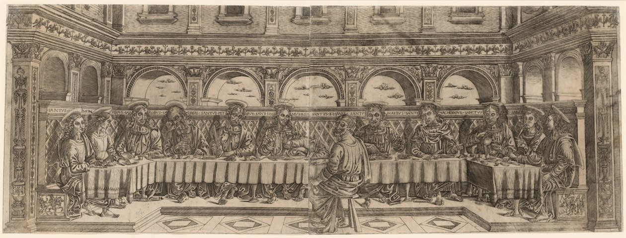 Das letzte Abendmahl (Paar) von Lucantonio degli Uberti