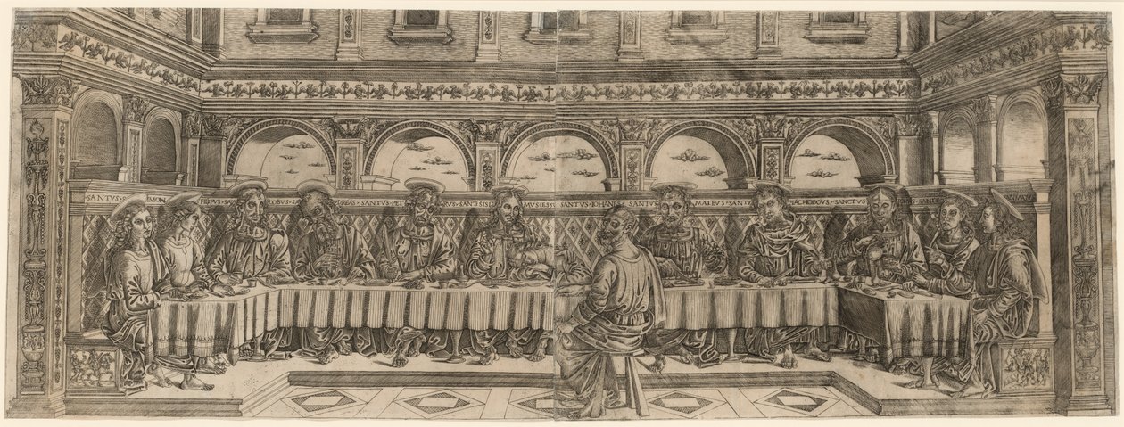 Das letzte Abendmahl von Lucantonio degli Uberti