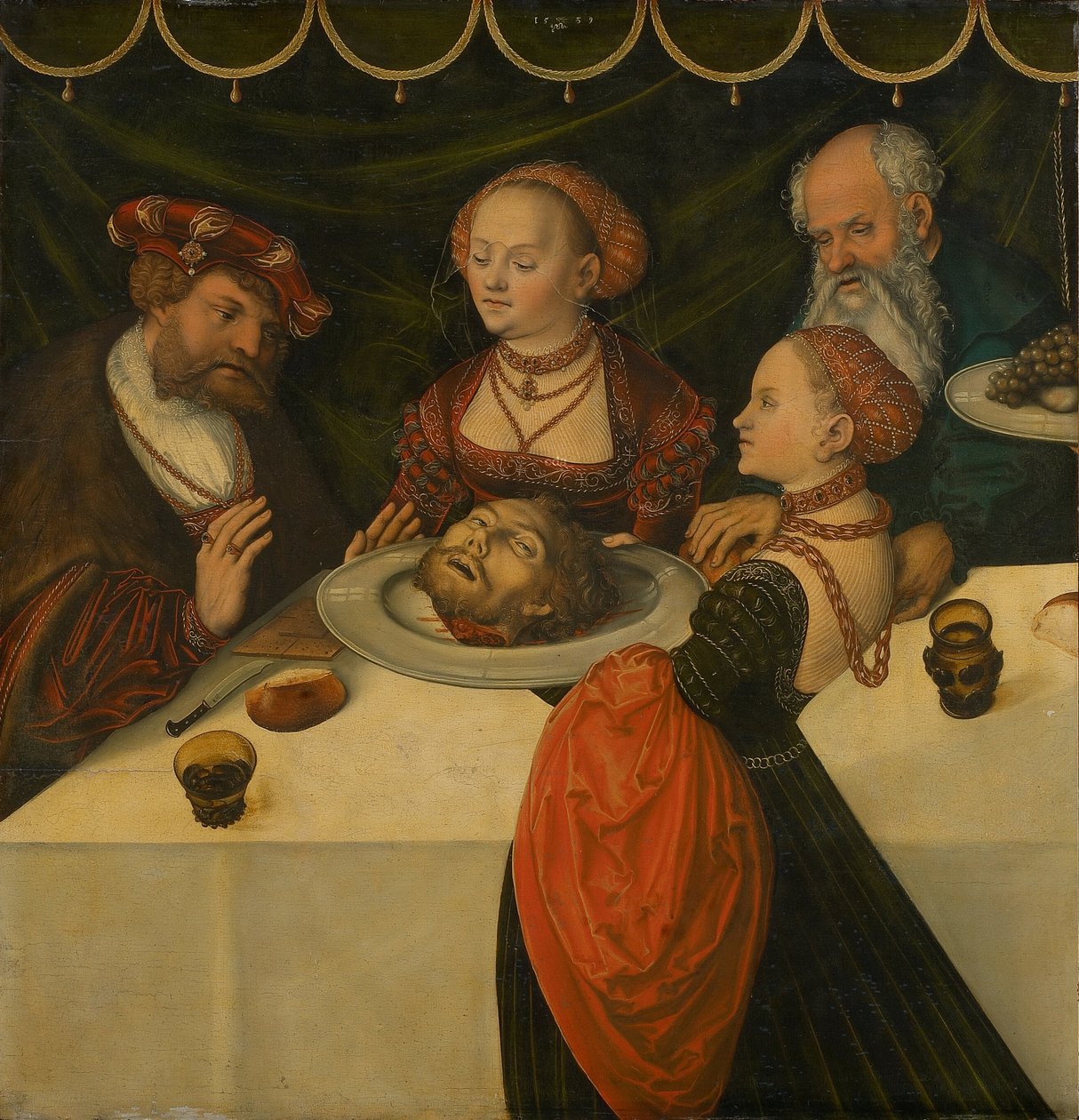 Gastmahl des Herodes von Lucas Cranach the Elder