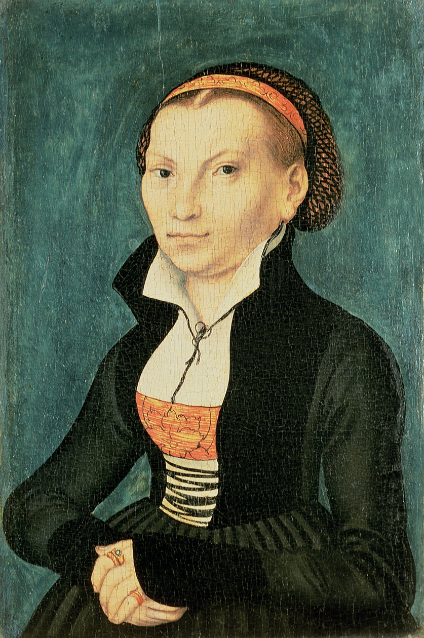 Katharina von Bora, zukünftige Frau von Martin Luther, 1526 (Öl) von Lucas Cranach the Elder